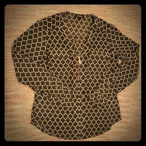 Express | Forest Green Moroccan Print Pop Over